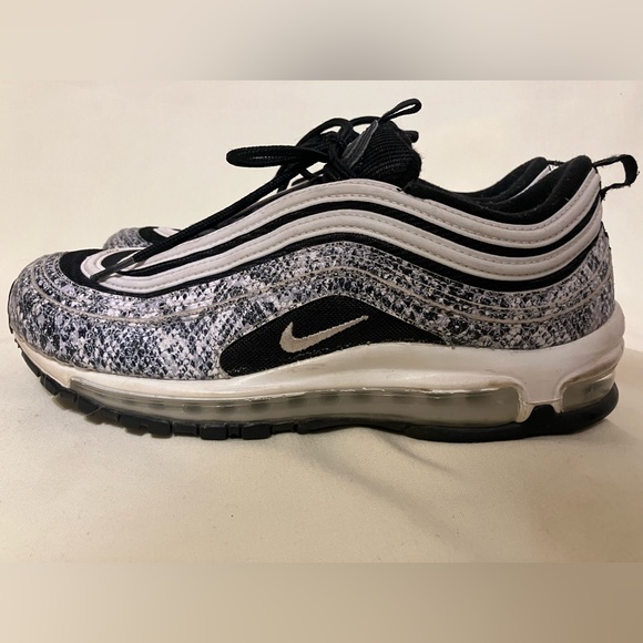 Nike Air Max 97 Cocoa Snake Women's Black/White Sneakers Shoes Size 10 - Picture 5 of 13